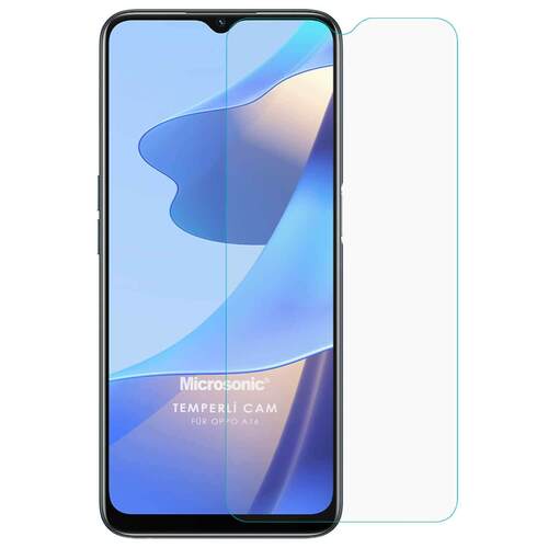 Microsonic Oppo A16 Tempered Glass Cam Ekran Koruyucu