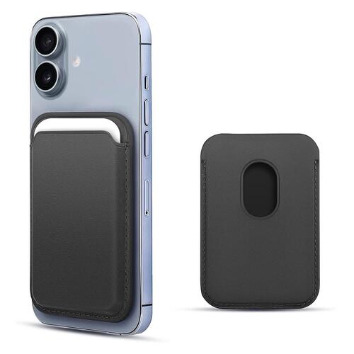 Microsonic Apple iPhone 17 Leather Wallet MagSafe Siyah