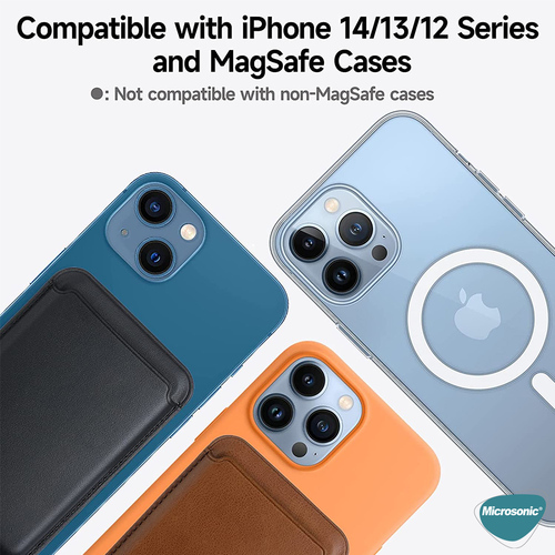 Microsonic Apple iPhone 17 Leather Wallet MagSafe Siyah