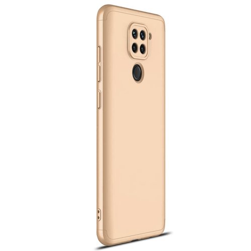 Microsonic Xiaomi Redmi Note 9 Kılıf Double Dip 360 Protective Gold