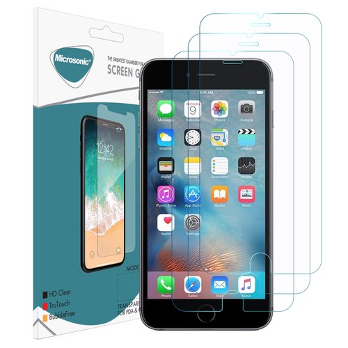 Microsonic Apple iPhone 6S Plus Ekran koruyucu Nano Cam (3'lü Paket)