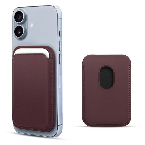 Microsonic Apple iPhone 17 Leather Wallet MagSafe Mor