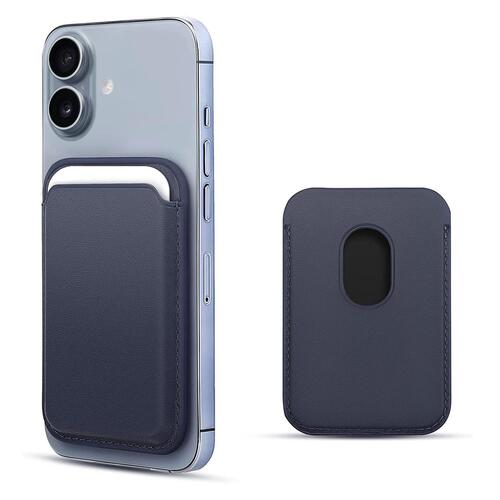 Microsonic Apple iPhone 17 Leather Wallet MagSafe Lacivert
