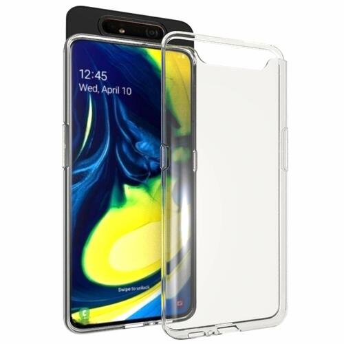 Microsonic Samsung Galaxy A80 Kılıf Transparent Soft Beyaz