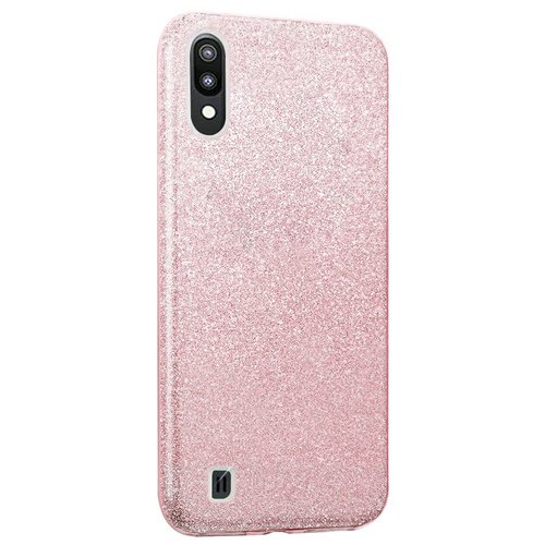 Microsonic Samsung Galaxy M10 Kılıf Sparkle Shiny Rose Gold