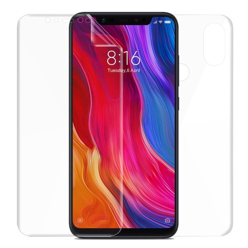 Microsonic Xiaomi Mi 8 Ön + Arka Kavisler Dahil Tam Ekran Kaplayıcı Film