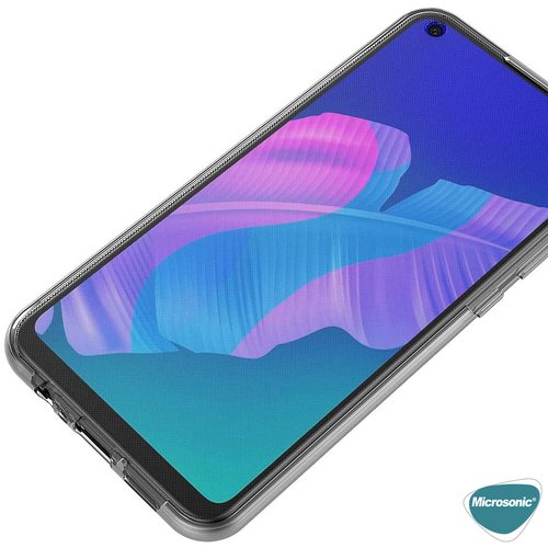 Microsonic Huawei P40 Lite E Kılıf 6 tarafı tam full koruma 360 Clear Soft Şeffaf