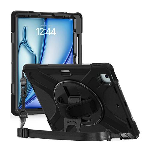 Microsonic Apple iPad Air 11 2024 Kılıf (A2902-A2903) Heavy Defender Siyah