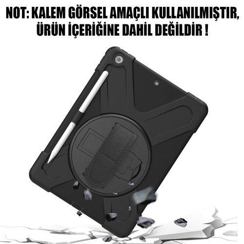Microsonic Apple iPad Air 11 2024 Kılıf (A2902-A2903) Heavy Defender Siyah