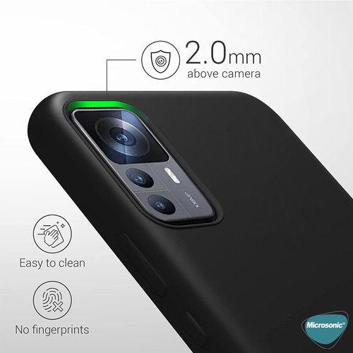 Microsonic Matte Silicone Xiaomi Mi 12T Pro Kılıf Kırmızı