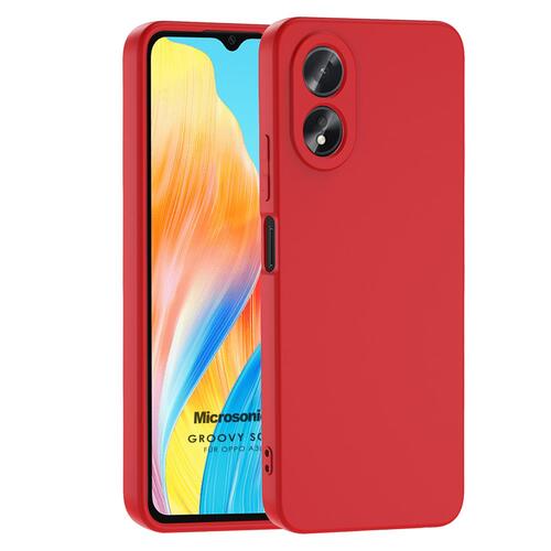 Microsonic Oppo A38 Kılıf Groovy Soft Kırmızı