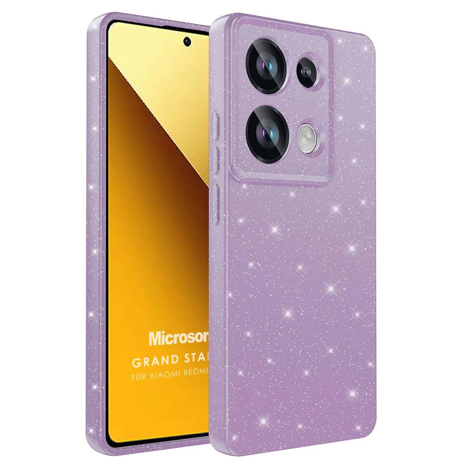 Microsonic Xiaomi Redmi Note 13 4G Kılıf Grand Stardust Lila