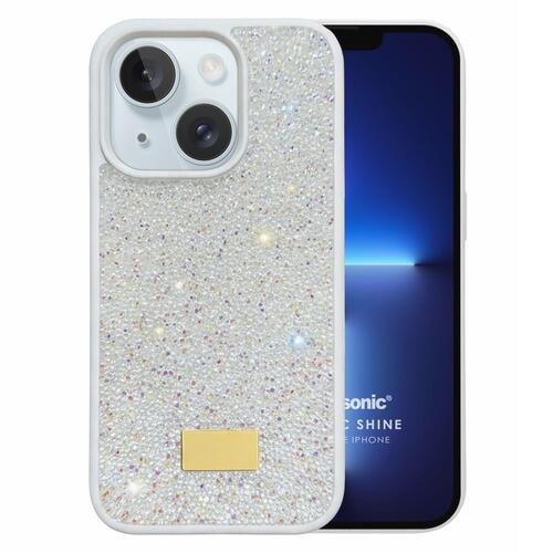 Microsonic Apple iPhone 14 Kılıf Cosmic Shine Beyaz