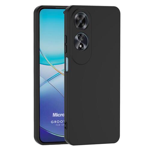 Microsonic Oppo A60 Kılıf Groovy Soft Siyah