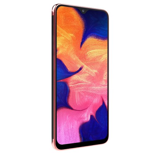 Microsonic Samsung Galaxy A10 Kılıf Skyfall Transparent Clear Rose Gold