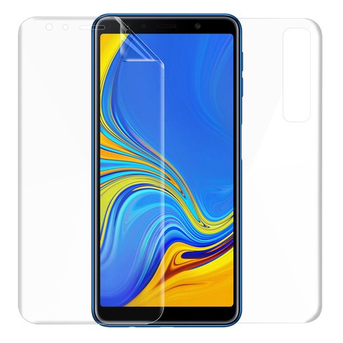 Microsonic Samsung Galaxy A7 2018 Ön + Arka Kavisler Dahil Tam Ekran Kaplayıcı Film