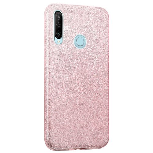 Microsonic Huawei P30 Lite Kılıf Sparkle Shiny Rose Gold