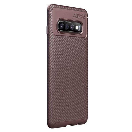 Microsonic Samsung Galaxy S10 Plus Kılıf Legion Series Kahverengi