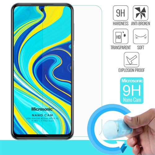 Microsonic Xiaomi Redmi Note 9 Pro Max Nano Glass Screen Protector