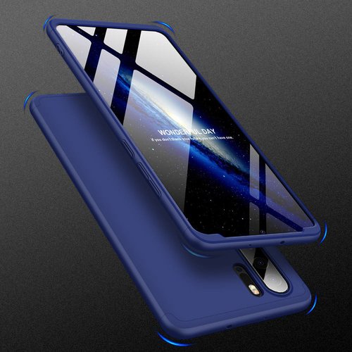 Microsonic Huawei P30 Pro Kılıf Double Dip 360 Protective Lacivert