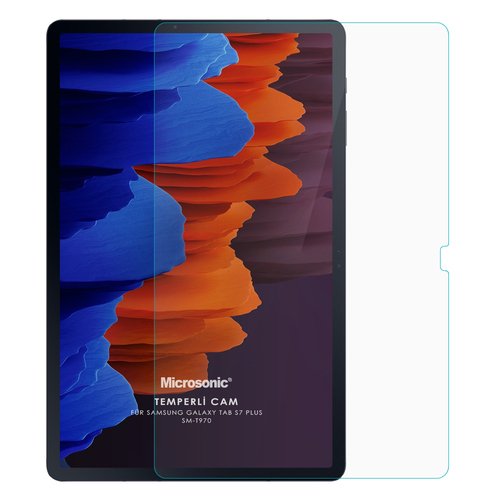 Microsonic Samsung Galaxy Tab S7 Plus T970 Tempered Glass Screen Protector