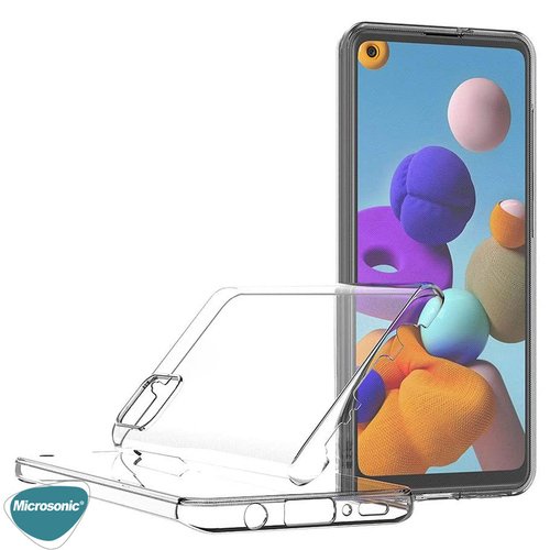 Microsonic Realme 8i Kılıf 6 Tarafı Tam Full Koruma 360 Clear Soft Şeffaf