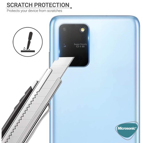 Microsonic Samsung Galaxy S10 Lite Kamera Lens Koruma Camı