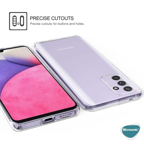 Microsonic Samsung Galaxy M52 Kılıf 6 Tarafı Tam Full Koruma 360 Clear Soft Şeffaf