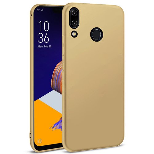 Microsonic Matte Silicone Asus Zenfone 5Z (6.2'') ZS620KL Kılıf Gold