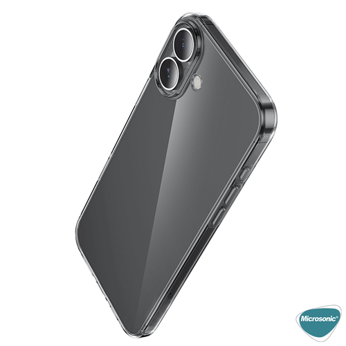 Microsonic Apple iPhone 17 Kılıf Non Yellowing Crystal Clear Sararma Önleyici Kristal Şeffaf