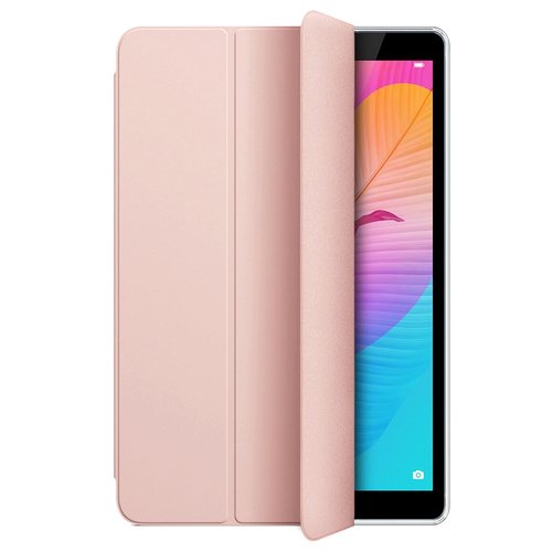 Microsonic Huawei MatePad T8 8'' Kılıf Slim Translucent Back Smart Cover Rose Gold