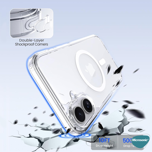 Microsonic Apple iPhone 17 Kılıf MagSafe Clear Soft Şeffaf