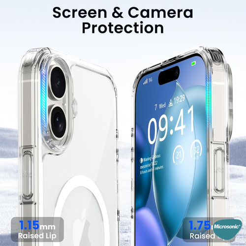 Microsonic Apple iPhone 17 Kılıf MagSafe Clear Soft Şeffaf