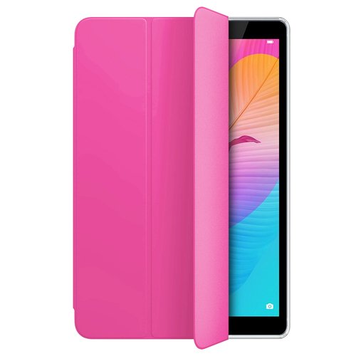 Microsonic Huawei MatePad T8 8'' Kılıf Slim Translucent Back Smart Cover Pembe