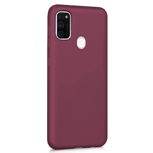 Microsonic Matte Silicone Samsung Galaxy M21 Kılıf Mor