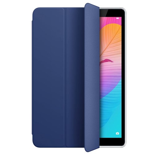 Microsonic Huawei MatePad T8 8'' Kılıf Slim Translucent Back Smart Cover Lacivert