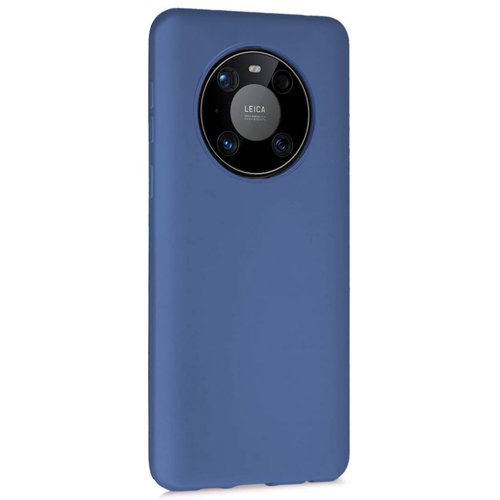 Microsonic Matte Silicone Huawei Mate 40 Pro Kılıf Lacivert