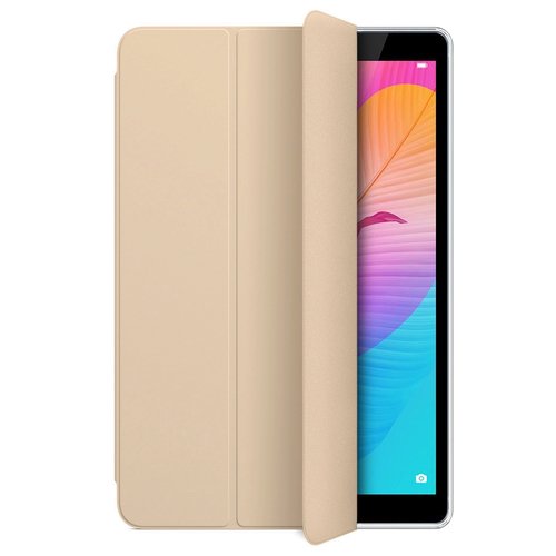 Microsonic Huawei MatePad T8 8'' Kılıf Slim Translucent Back Smart Cover Gold