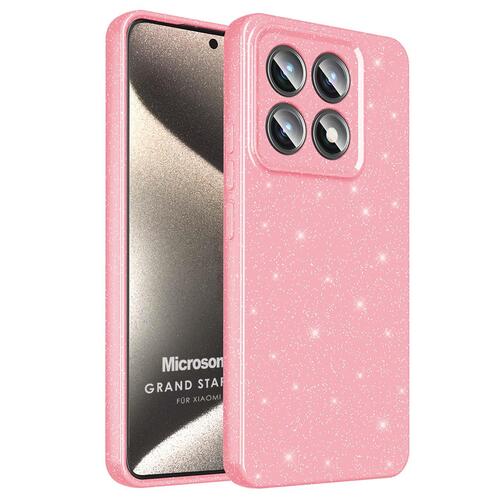 Microsonic Xiaomi Mi 14T Pro Kılıf Grand Stardust Pembe