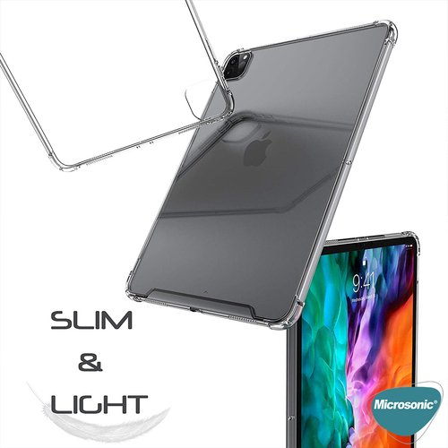 Microsonic Apple iPad Pro 12.9'' 2020 4.Nesil Kılıf (A2229-A2069-A2232) Shock Absorbing Şeffaf