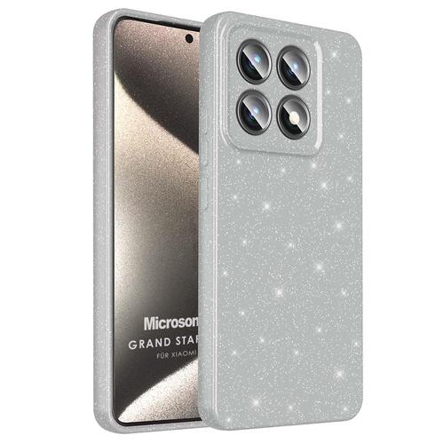 Microsonic Xiaomi Mi 14T Pro Kılıf Grand Stardust Gümüş