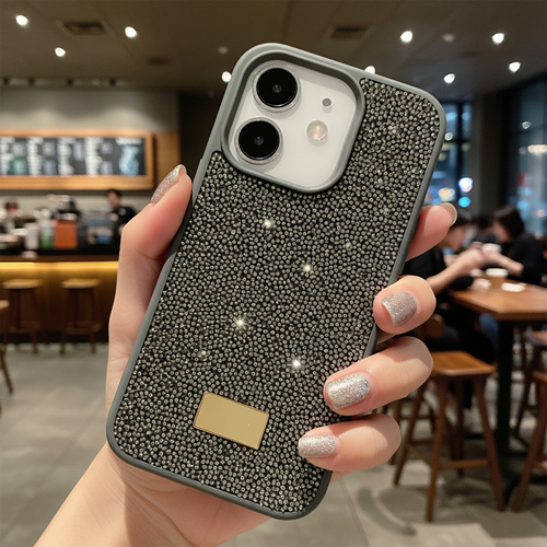 Microsonic Apple iPhone 12 Kılıf Cosmic Shine Koyu Gri