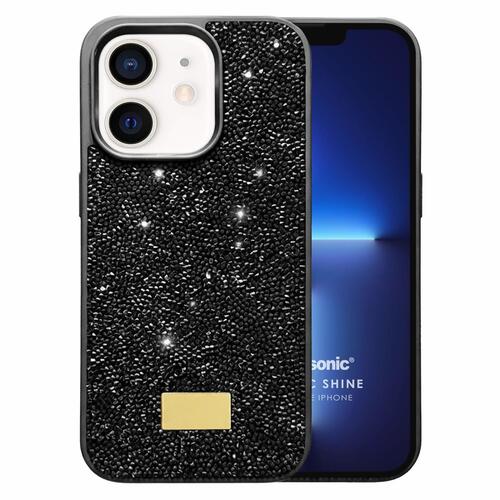 Microsonic Apple iPhone 12 Kılıf Cosmic Shine Siyah
