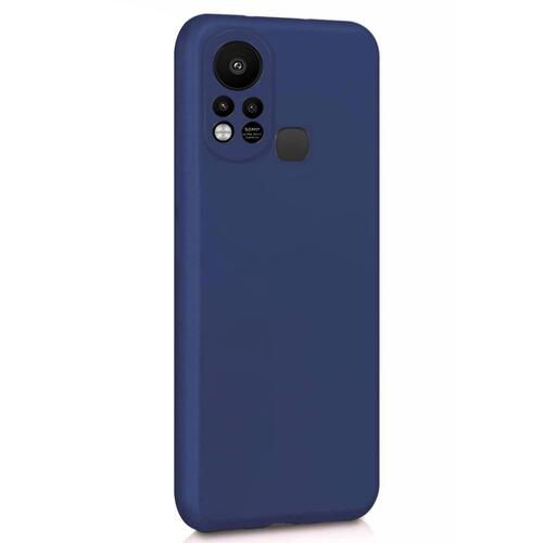 Microsonic Matte Silicone Infinix Hot 11S Kılıf Lacivert