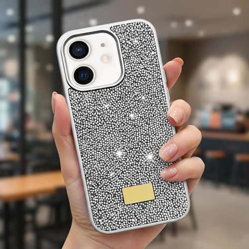 Microsonic Apple iPhone 12 Kılıf Cosmic Shine Gümüş