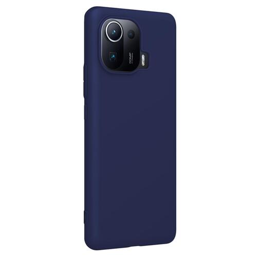 Microsonic Matte Silicone Xiaomi Mi 11 Pro Kılıf Lacivert