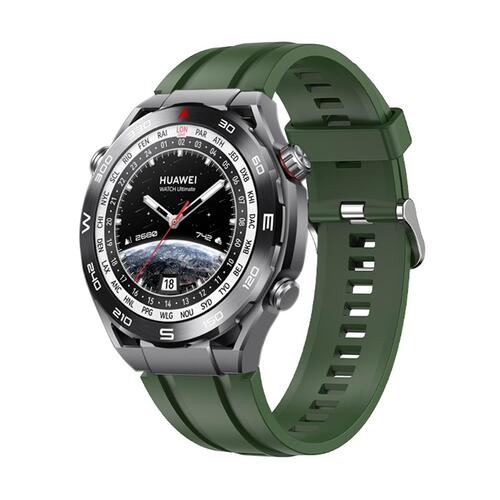 Microsonic Huawei Watch Ultimate 2 Kordon, Silicone Sport Band Yeşil