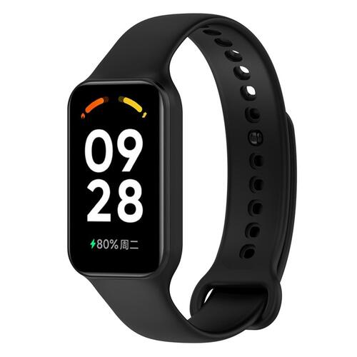 Microsonic Xiaomi Redmi Smart Band 2 Kordon, Silicone Sport Band Siyah