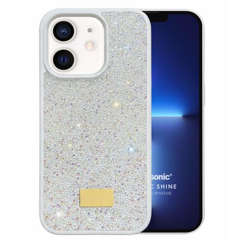 Microsonic Apple iPhone 12 Kılıf Cosmic Shine Beyaz