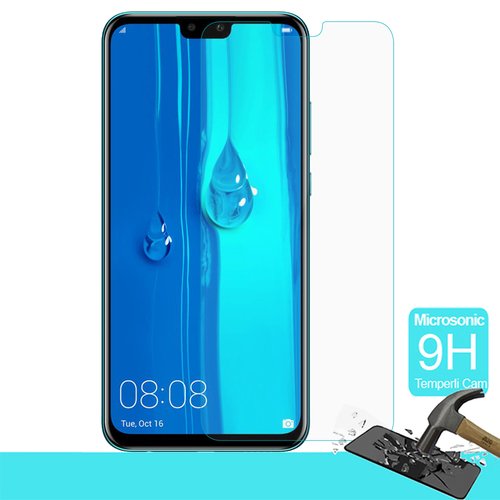 Microsonic Huawei Y9 2019 Temperli Cam Ekran Koruyucu